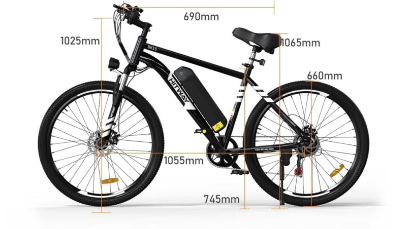 HITWAY Electric Mountain Bike for Adults